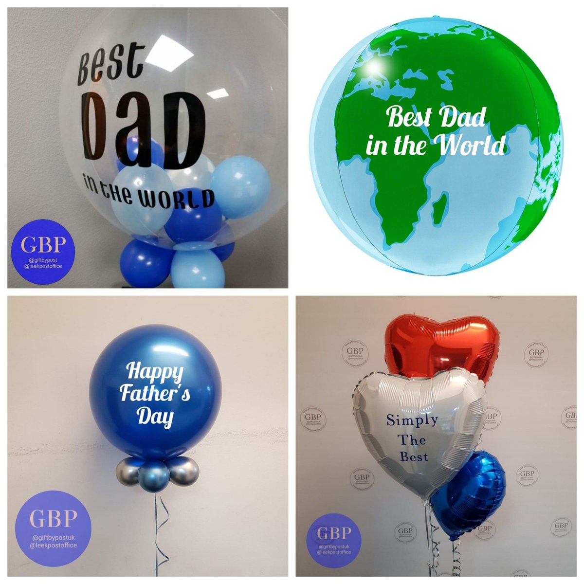 Good evening everyone. Father's Day is next weekend, don't forget to get your balloons ordered!

We've also a range of great gifts in store and online!

And remember we deliver for FREE within ST13 on orders over £10

buff.ly/3g7UGru

Beth xx