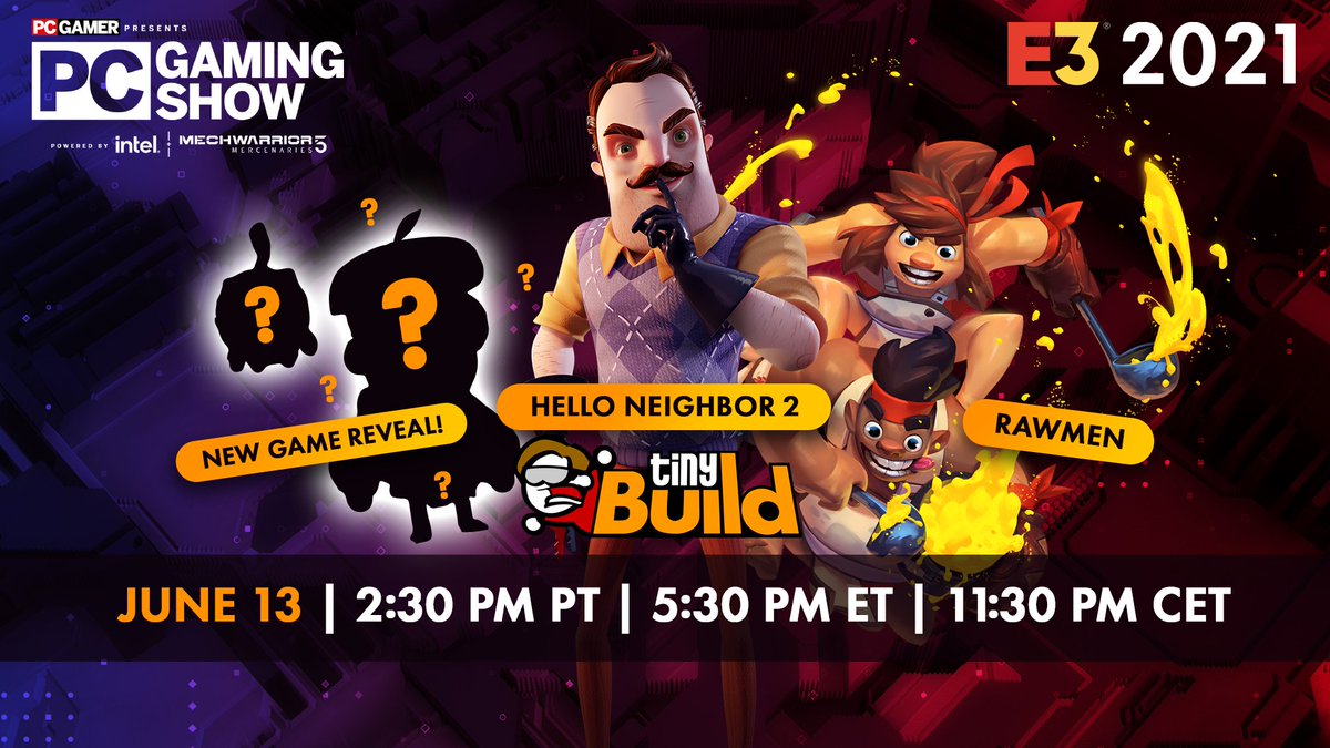 Tinybuild Hey There Waiting For Us To Bring You Some News At This Year S 21 Don T Miss Our Appearance At The Pcgamingshow 2 30 Pm Pt 5 30 Pm Et Tinybuild Hey There Waiting For Us To Bring You Some News At This Year S 21 Don T Miss Our Appearance At The Pcgamingshow 2 30 Pm Pt 5 30 Pm Et