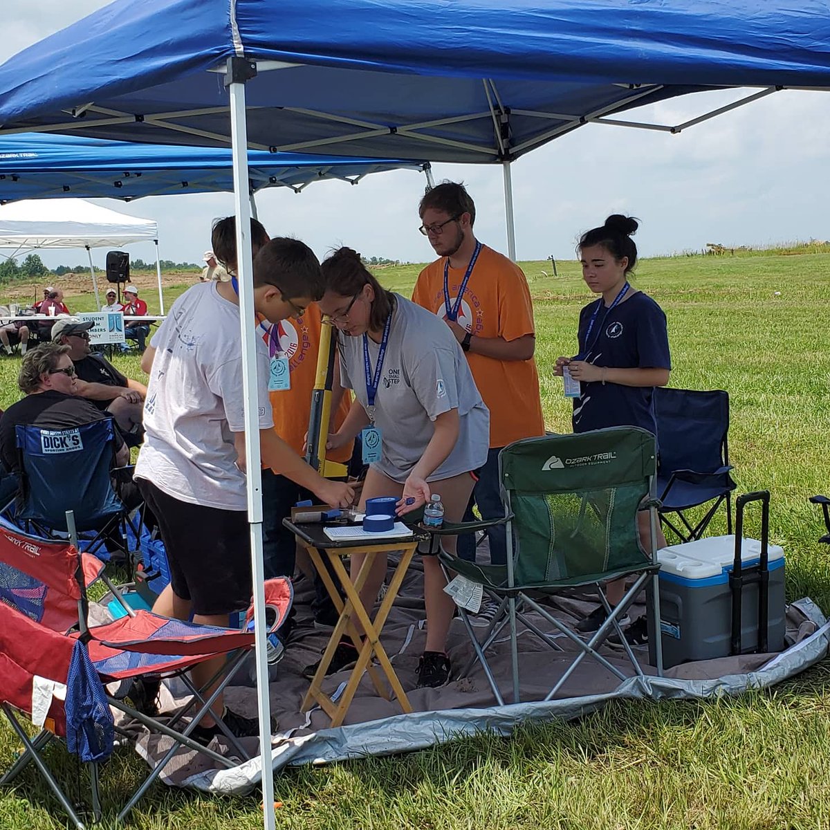 Setting up for our first #tarc21 Nationals flight. #rocketcontest #lincolnrocketry #morphiapp