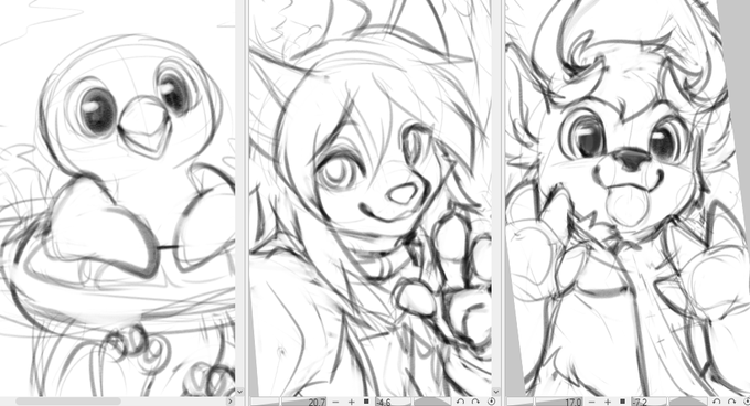 got wallpaper sketches done todayyy 