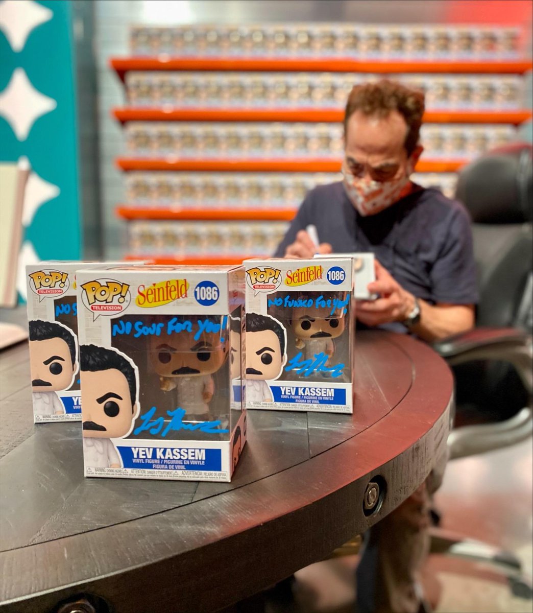 Make your soup dreams come true! RT and follow <a href="/OriginalFunko/">Funko</a> to WIN a Seinfeld Yev Kassem Pop! autographed by Larry Thomas! #Funko #FunkoSeinfeld #Seinfeld <a href="/SeinfeldTV/">Seinfeld</a>