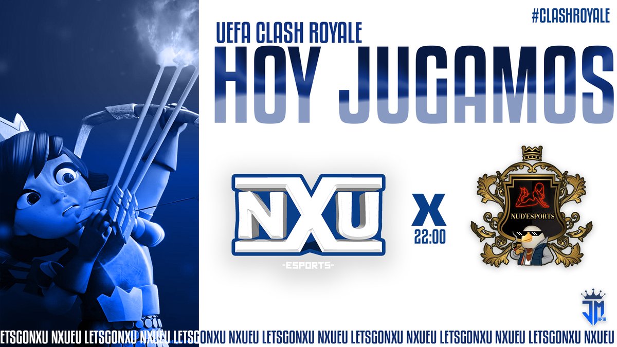 #ClashRoyale | MatchDay!

⭐️El día de hoy daremos y esperamos poder llevarnos la victoria⭐️

🏆 @UefaClash 
🆚 <a href="/NudeSports69/">Nud'eSports</a> 

⏰| 23:00🇪🇸| 16:00🇲🇽|

#LetsGoNXU