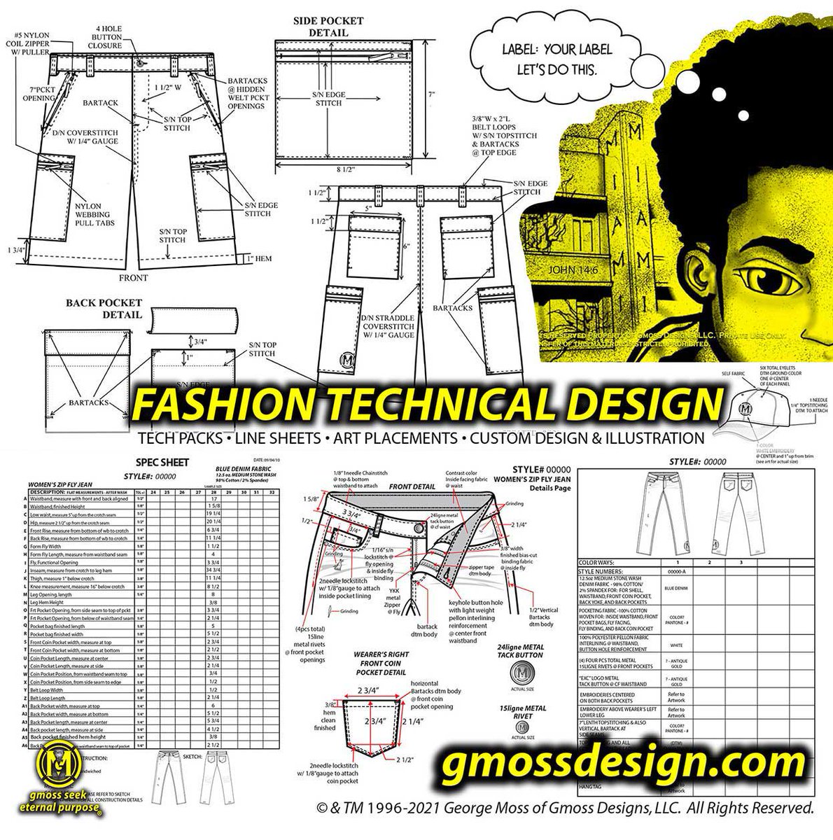 GmossDesign's tweet image. Fashion Technical Design &amp;amp; Custom Illustration #workshops #fashiontocomics #fashion #techpacks #technicaldesign #creator #fashiondesign #illustration #mentoring #mensfashion #graphicnovels #miami #designer #scifi #skills #outstanding #animation  #professional #gmoss #gmossdesigns