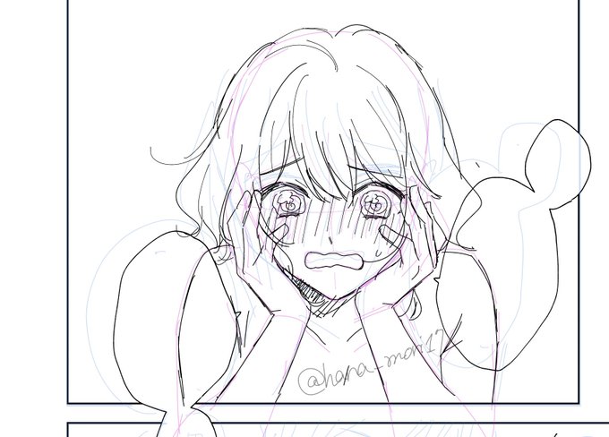 こういう顔描いてる時が1番楽しい 