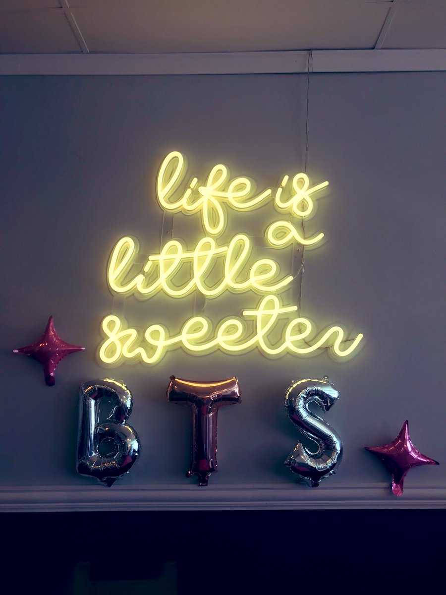taejoonlover's tweet photo. Did I drive 40 miles to celebrate #8thYearsWithBTS? Yes I did @BTS_twt @borahaeventschi https://t.co/8EOApaI06J