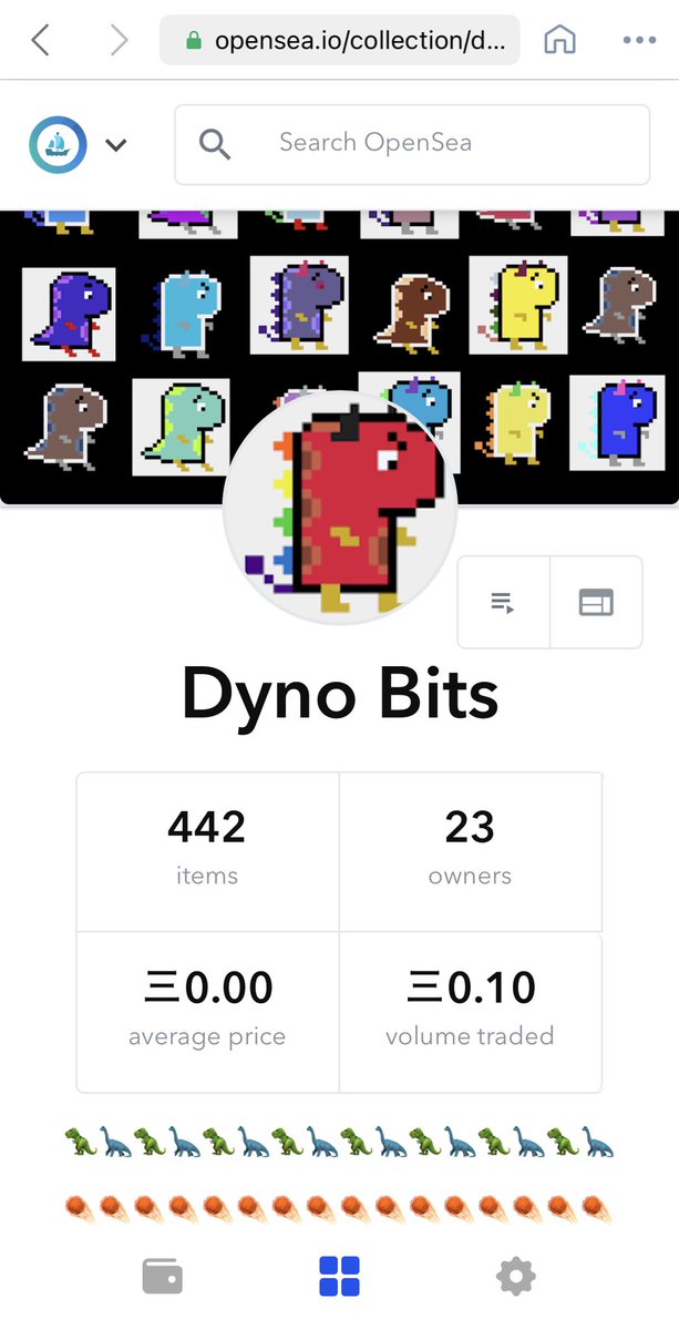 dyno_bits's tweet photo. WOW !! Record braking sales on @opensea today for DynoBits π€π€π€
Iβm speechless thanks for all the support! Letβs get #DynoBit in the #OpenSeaNFT rankings !
#NFTCommunity #NFTcollection #nftcollector #NFT https://t.co/rqPehgSw8h
