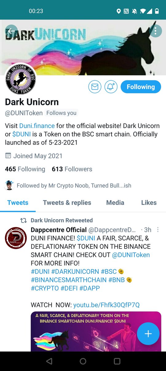 <a href="/BitcoinBro303/">BitcoinBro.Eth 💥</a> <a href="/DUNIToken/">Dark Unicorn</a> $DUNI is such a gem! anyone who joins now is so so so early. 4.5mil out of 21mil tokens are already burned too!