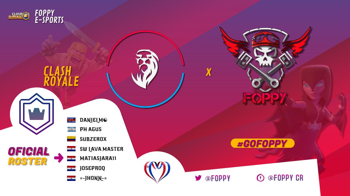 Nos complace anunciar nuestro Roster para la <a href="/SLGuaraniGG/">Superliga Guaraní 🇵🇾</a> 
<a href="/LavaMaster7/">Matt</a> 
<a href="/PHAgus03/">Łean</a> 
<a href="/CrSubzerox/">Aka Sub✨</a> 
<a href="/DanielCRC18/">𝕯Aniel𝕸☯️</a> 
<a href="/zMati3/">zMati</a> 
Esperamos dar lo mejor de nosotros!!