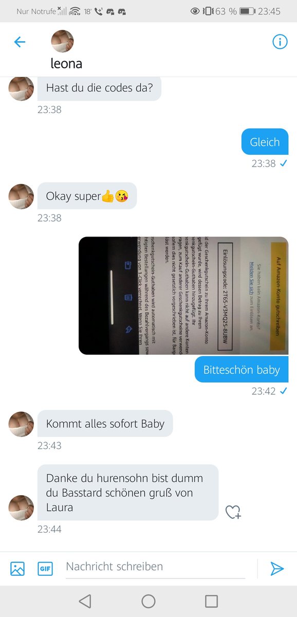 JulianTore1's tweet photo. Ich würde nicht bei ihr kaufen... Sie zieht euch ab https://t.co/9BXN9XOWzO