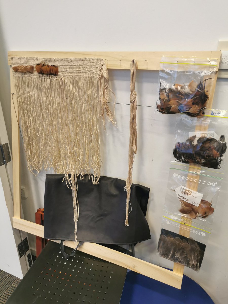 Hub 8 are so lucky to be working with one of our amazing whānau to create a korowai. We're using feathers from real birds and weaving them together  <a href="/StonefieldsSch/">Stonefields School</a>