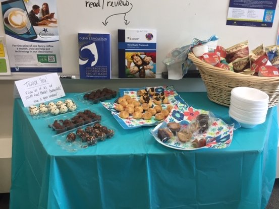 StClareCCSD's tweet photo. Thank you to our amazing school council for a wonderful Staff Appreciation Lunch! We enjoyed all the treats! https://t.co/8KwATa716V