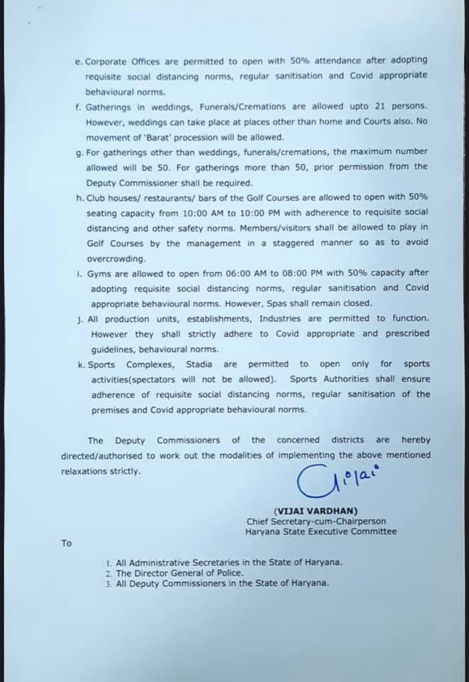 SwarupKIP's tweet photo. #HaryanaUnlockGuideline #Govt allows temples, shops, restaurants &amp; gyms to open but educational institutions to remain shut. Let's be more responsible &amp; not be #COVIDIOTS #coronavirus in not gone yet - its as dangerous.  @PMOIndia
@cmohry @anilvijminister @DC_Gurugram
@munishIAS https://t.co/zoRYCzmS7l