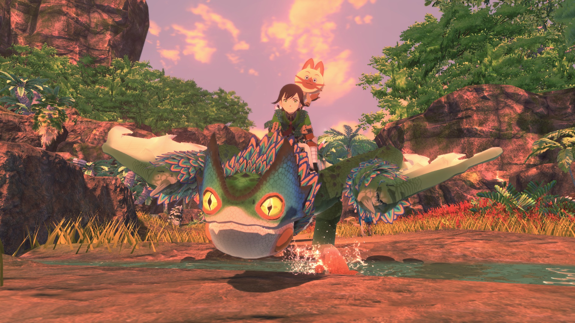 Twitter 上的 モンスターハンターワールド アイスボーン公式 7月9日 金 発売 モンスターハンターストーリーズ2 破滅の翼 には Mhw のモンスターも登場 オトモン紹介 毒妖鳥 プケプケ 体内に毒液を溜め込み 毒液と捕食した植物を混ぜ合わせることで 強力な