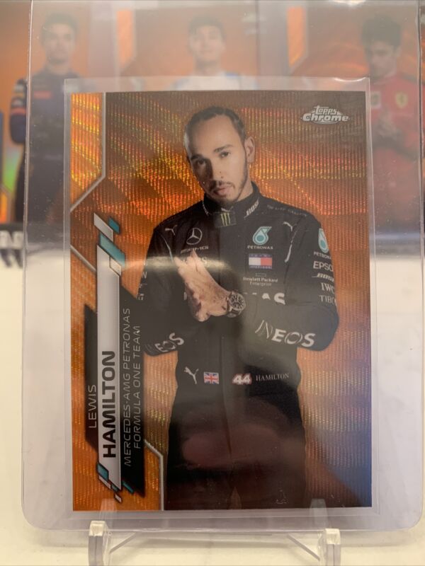 Lewis Hamilton 2020 Topps Chrome  F1 Orange Wave Refractor Card #1 /25  https://t.co/JklZbYVWtr https://t.co/8Yvl8sTzeE