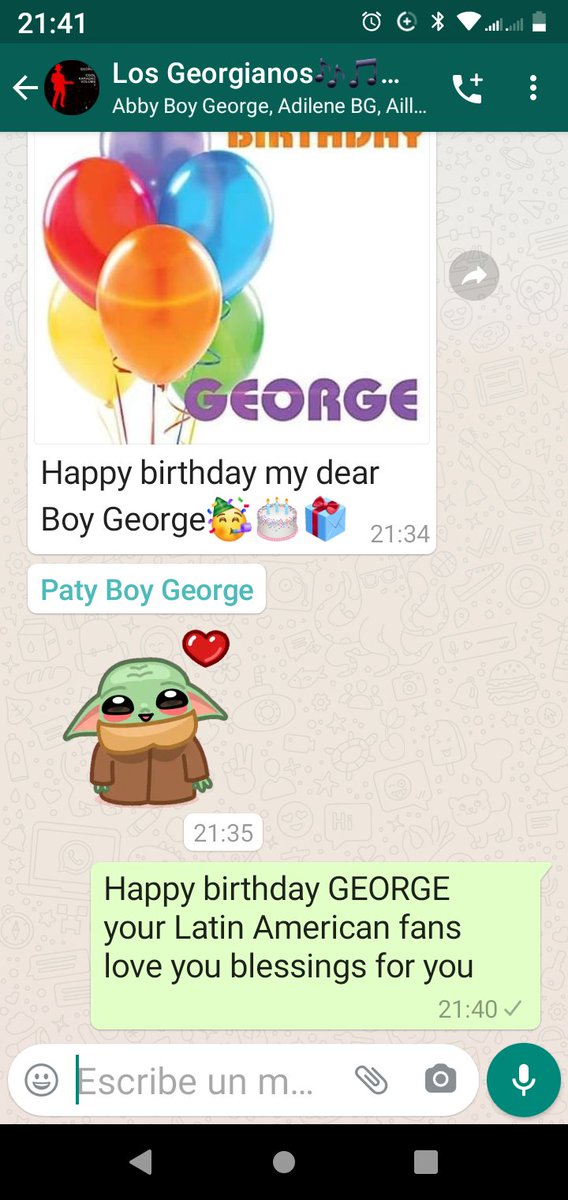 mihcgaod's tweet photo. @BoyGeorge Happy Birthday George here is a sign that your Latin American fans love you https://t.co/q3pVrtSE9u