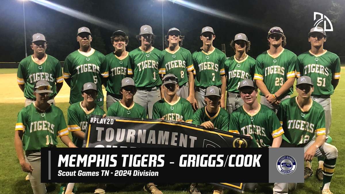Scout Games Baseball (@scoutgamesbsb) on Twitter photo 🏆 Scout Games TN 🏆
2024 Division:
🥇- <a href="/Baseballmemphis/">Memphis Tiger Baseball</a> (Griggs/Cook)
#Play2D #ScoutGamesTN 🏆 Scout Games TN 🏆
2024 Division:
🥇- <a href="/Baseballmemphis/">Memphis Tiger Baseball</a> (Griggs/Cook)
#Play2D #ScoutGamesTN