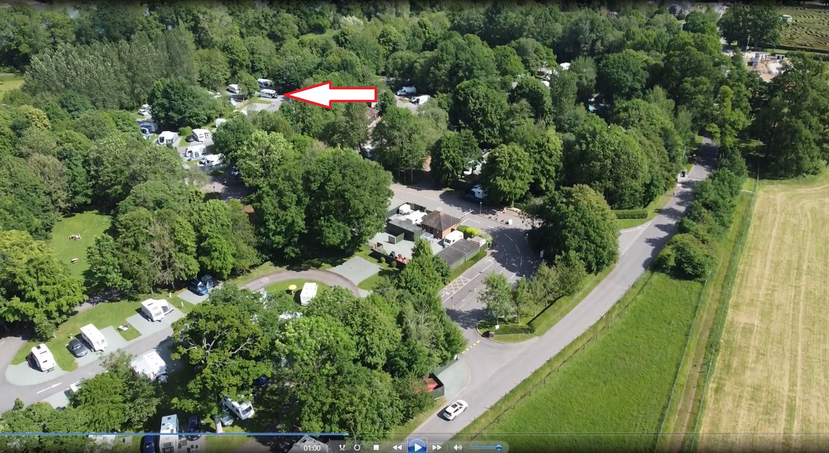 This is our <a href="/BaileyofBristol/">Bailey of Bristol</a> AA745 at <a href="/candmclub/">Caravan and Motorhome Club</a> Longleat site. We could hear the sea lions but no real lions. Can you see Dud and Ellie waving out of the window?