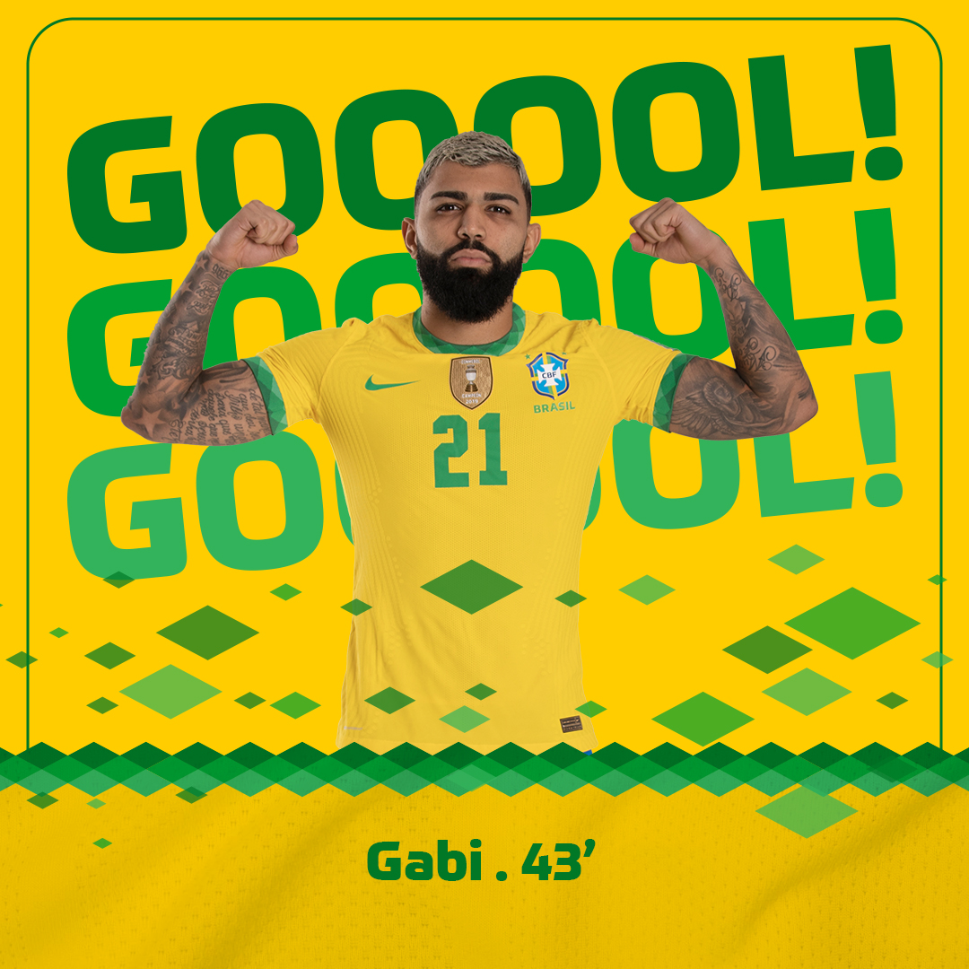 GOOOOOOOOOL DO BRASIL! Gabi faz o terceiro da #SeleçãoBrasileira!

 🇧🇷 3x0 🇻🇪 | #BRAxVEN #VibraOContinente