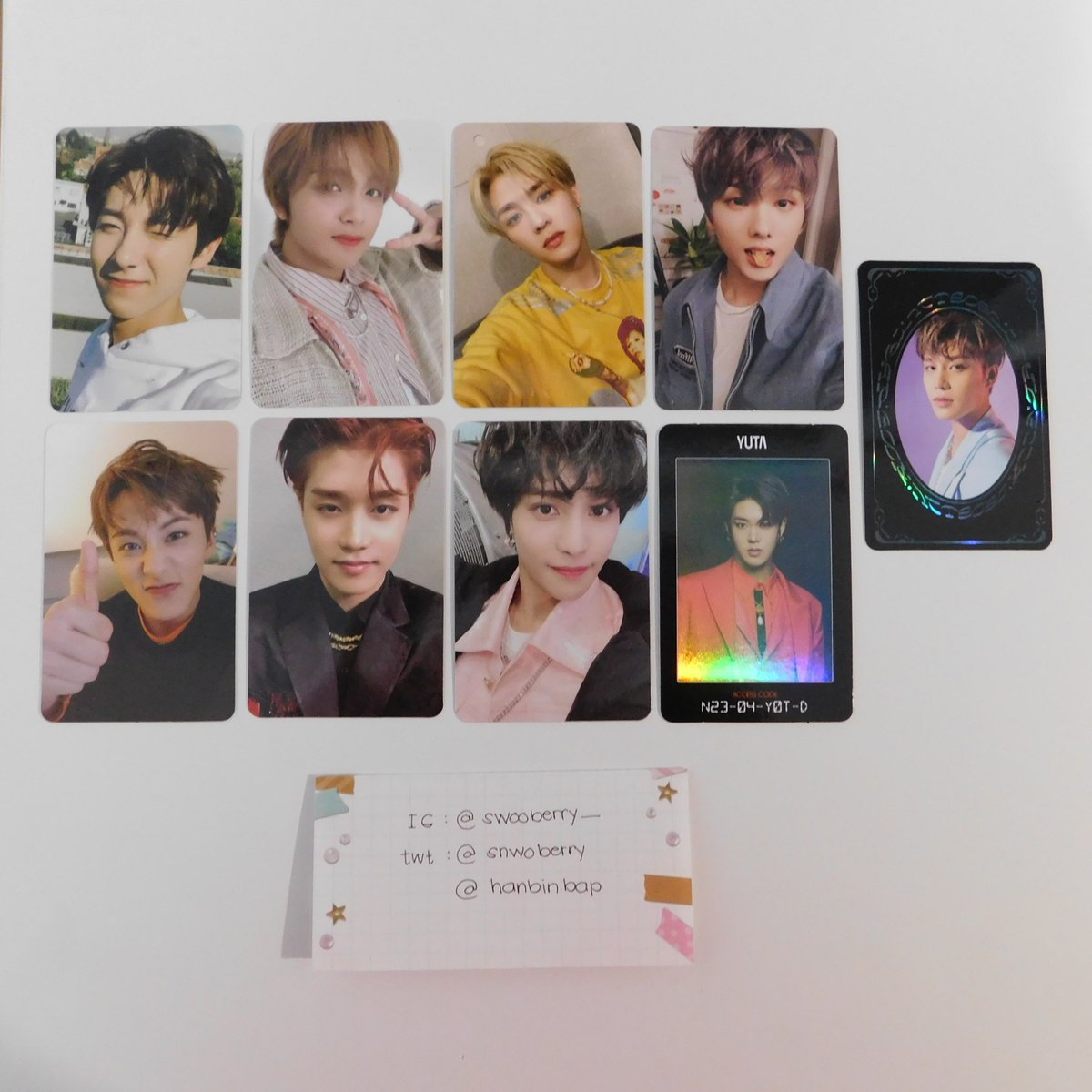 jaehwoos's tweet photo. [ wtt/nfs ] NCT album pcs/inclus

have:
• empathy: renjun ✅ mark ⏳
• resonance pt2: haechan⏳taeil ✅
• kickback: kun ✅ yangyang✅
• hotsauce: jisung ✅
• resonance incl: yuta ✅ taeil✅

want:
• jungwoo wishlist
• lucas or winwin: kickback

#ncttrade #wayvtrade #wttnct https://t.co/nAy0LgBXP1