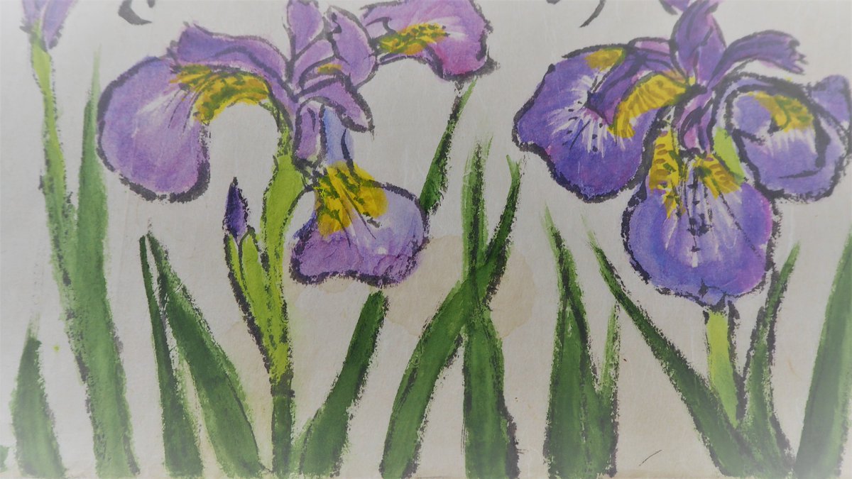 フタバくん 双葉町 S Tweet 双葉町役場が埼玉県加須市に避難していた時から 毎月 励ましの言葉を添えた季節のお花の絵手紙をお送りいただいています 今月は あやめ です Trendsmap