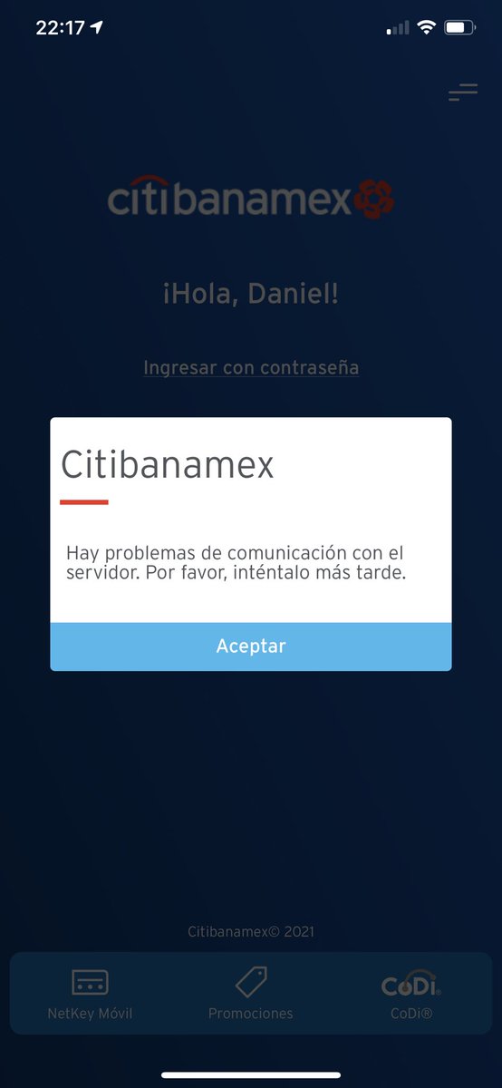 Daniel29936724's tweet photo. ¿Qué pedo @Citibanamex? su aplicación no sirve desde hace 4 días CUATRO!!! No la piensan arreglar? Para cambiarme de banco @ContactoCitibmx @Citibanamex @Banxico https://t.co/F16TkMZCaq