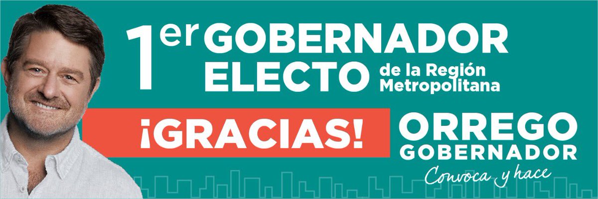 Orrego's tweet photo. ¡¡¡Gracias por confiar en nosotros!!! 🙌 Ahora, junto a ustedes, podemos empezar el camino hacia una RM más justa para todos y todas. Y esto no es un sueño, es un proyecto concreto, participativo y de unidad, para traer calidad de vida a nuestra región. ¡¡ Vamos!! 💪🏼 https://t.co/jjFDbUe1mU