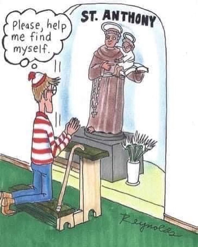FrGoyo's tweet photo. Let’s ask St. Anthony to help us find our way home to God everyday. 
#StAnthony pray for us https://t.co/atvnmFktID