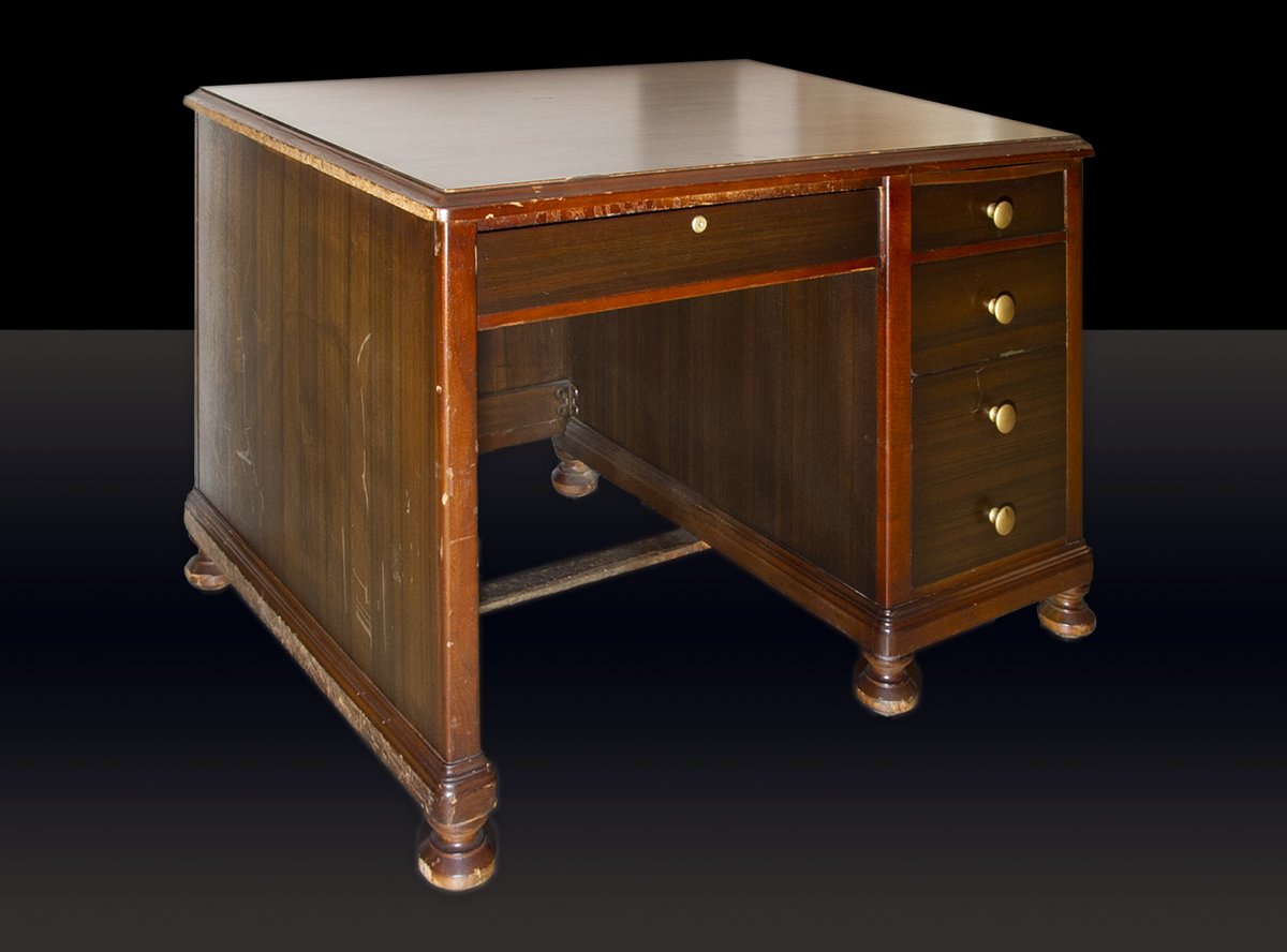 The FBI's June Artifact of the Month is a desk used during the trial of Nazi saboteurs in the 1940s.