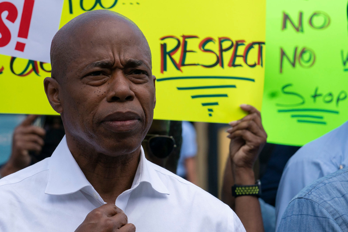 Gun ditched outside Eric Adams' campaign office after wild fight on bus