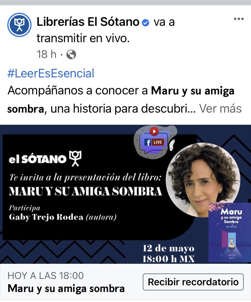gabytrodea's tweet photo. Y así fue la presentación de Maru y su amiga Sombra el 12 de mayo de 2021 por FBLive de @elsotanolibros https://t.co/tDdWzeiqU3