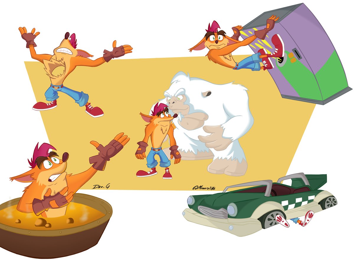 🥭Die-O-Ramas
💥Crash Tag Team Racing💥🏁
would you like them to come back?

#CrashBandicoot #CrashBandicoot4 #CrashBandicootFanArt #CTTR #Crash4