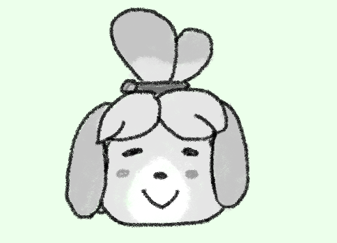 Lunarexxy's tweet photo. felt like spending a quick 5 minutes drawing isabelle https://t.co/8vgQScce2v