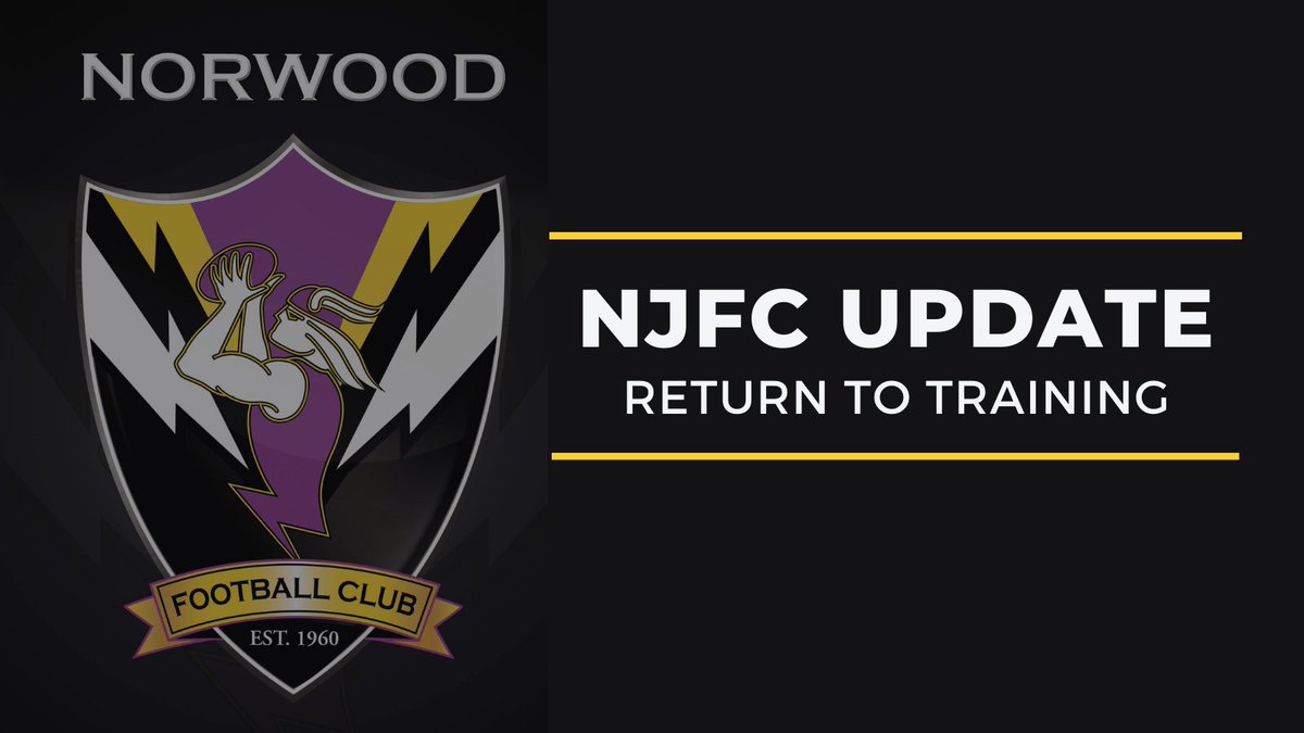 We are pleased to confirm we can return to training this week, with teams to resume their usual schedule. The #EFNL has also updated fixtures for the remainder of the season. Read more on new fixtures, finals and return to training guidelines: bit.ly/NJFCReturnToTr…