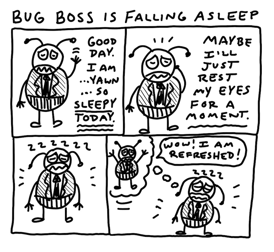 BugBossComic's tweet image. Zzzzzz.