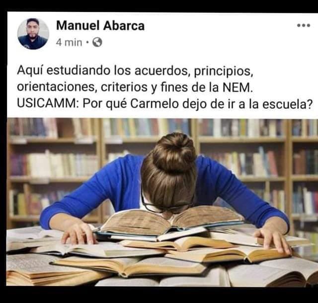 IselaCardona7's tweet photo. No existe revalorización del Magisterio, el @USICAMM_OFICIAL sigue pisoteando nuestros derechos con valoraciones que son de memorización, necesitamos un cambio en estos procesos #EvaluacionesDignas #Carmelo #FueraCartas https://t.co/QxeLqRYMCi