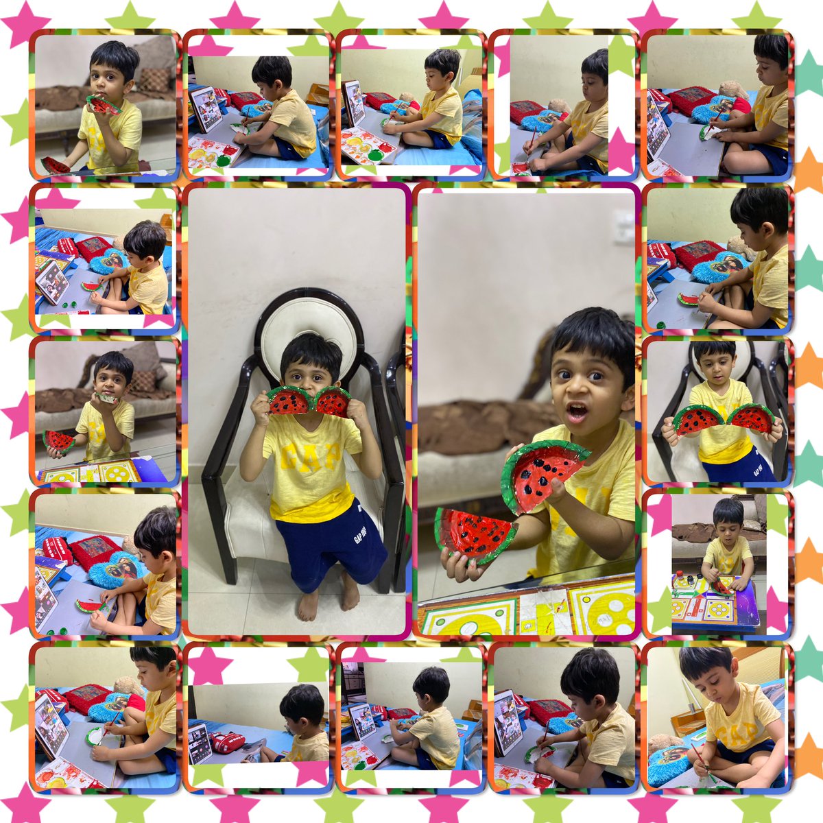AanavguptaN's tweet photo. #craftopia #paperplatewatermelon 🍉#paperplatecraft 🎨 #Homeschooling #craftforkids #artandcraft #onlinelearning #artwork #artistsontwitter @ashokkp @y_sanjay @ShandilyaPooja @TanuMathur10 @DeeptiChopra7 @AhlconI @sdg4all @TheChuChuTV https://t.co/xW9TGFxxNb