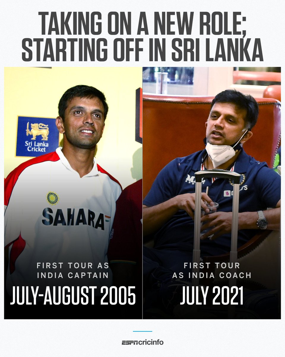 Nearly 16 years apart, new beginnings for Rahul Dravid 🙌
