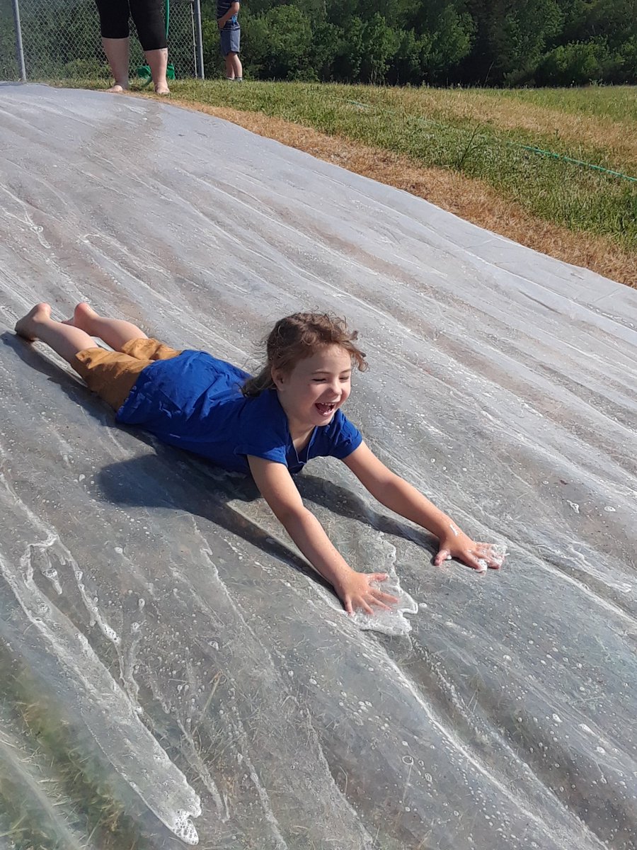 LohnesFreeman's tweet photo. Slip and slide day❤  so much fun..and soo many giggles and bubbles.
#nspreprimary 
@champlain_elem https://t.co/oUX1XklebU