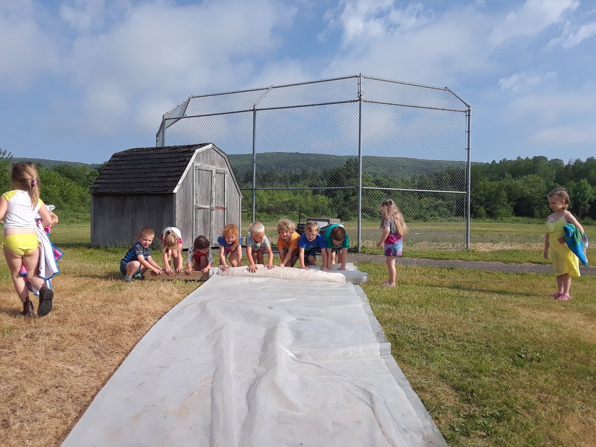 LohnesFreeman's tweet photo. Slip and slide day❤  so much fun..and soo many giggles and bubbles.
#nspreprimary 
@champlain_elem https://t.co/oUX1XklebU