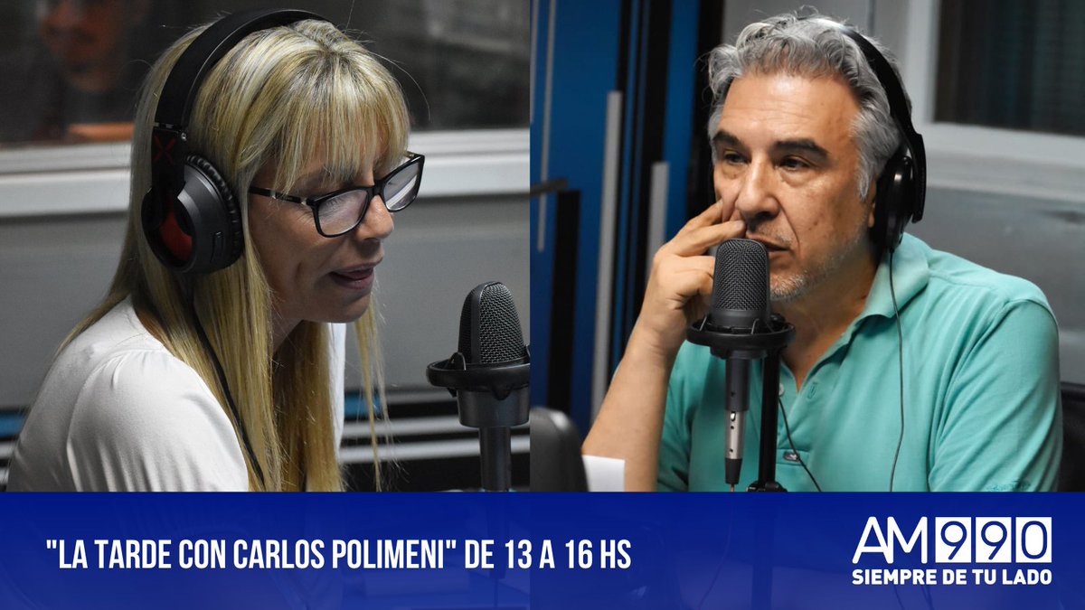 📻 Al aire comienza #LaTardeConCarlosPolimeni de 13 a 16 hs con la conducción de <a href="/poliserpi/">Carlos Polimeni</a> y un gran equipo <a href="/veralbanese/">Vero Albanese</a>, <a href="/jorgehalperin/">Jorge Halperìn</a> y Marcelo Manuele en #AM990 

Te leemos al 📲 113828 0990

Escuchanos en la web 💻 la990.com.ar o en nuestra app móvil