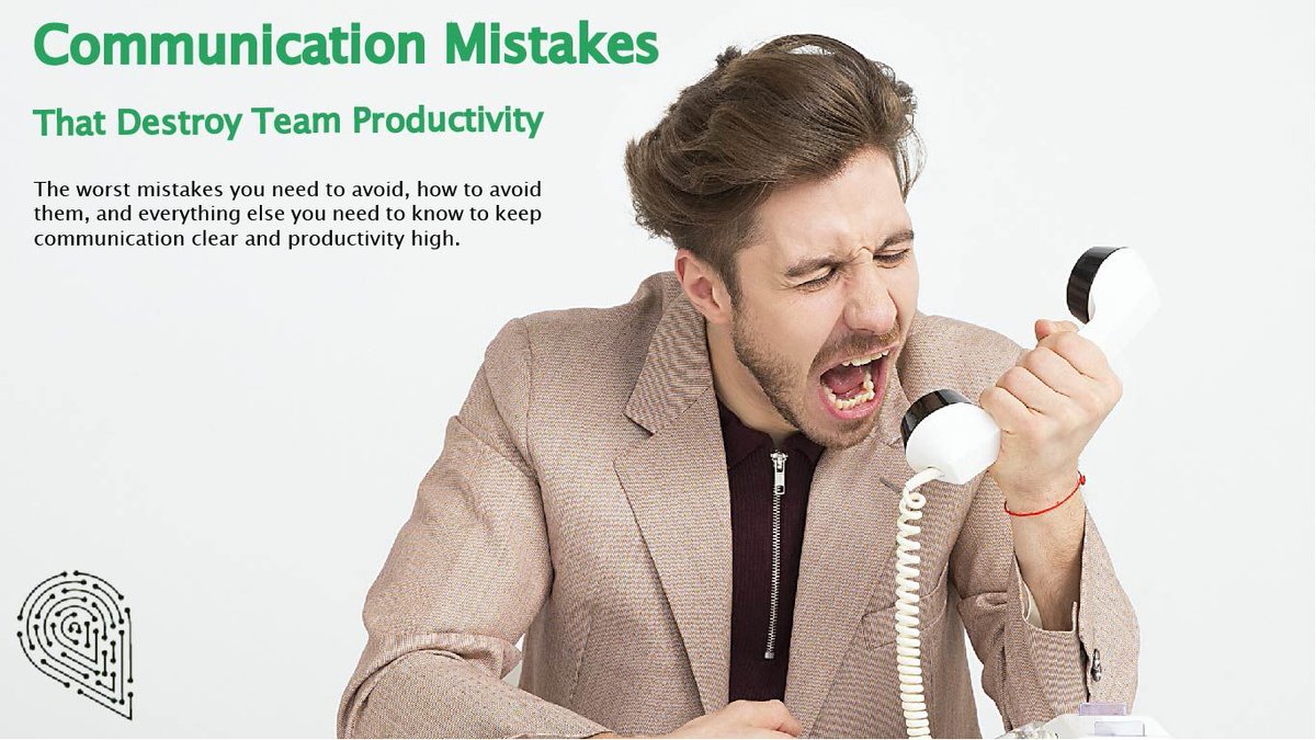 These Communication Mistakes Destroy Your Remote Team’s Productivity – How to Avoid Them 🆇 bit.ly/3dmqHLP

#Mistake #Communication #Team #Productivity #RemoteTeam #Work #Learning #Info
