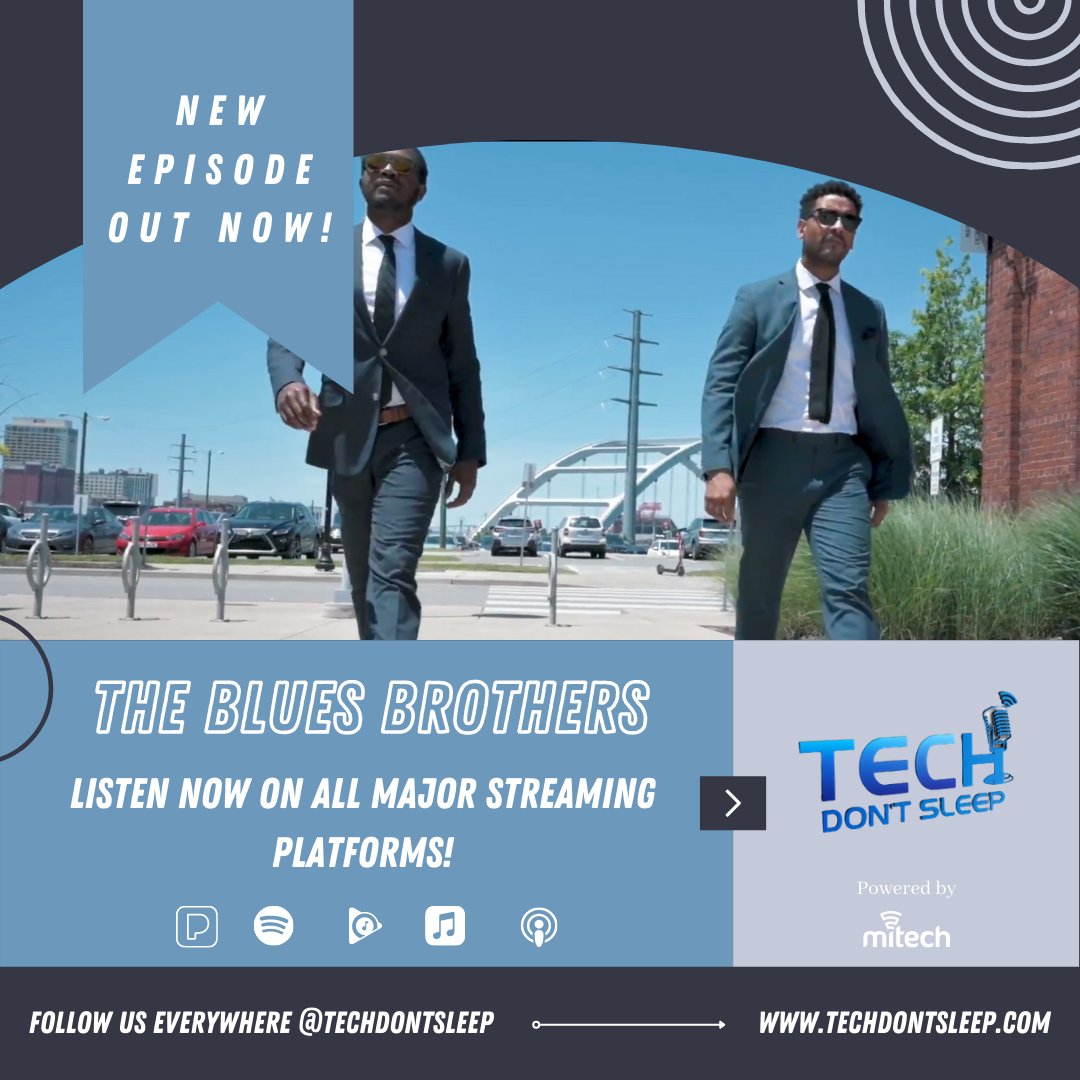 New episode out NOW! Our newest episode of TechDontSleep featuring the Blues Brothers of Technology is available for listening everywhere! #nashvillepodcast #techdontsleep