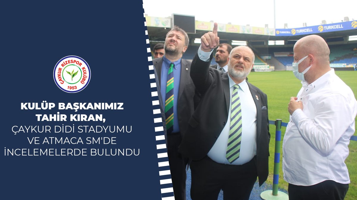 Kulüp Başkanımız Tahir Kıran, Çaykur Didi Stadyumu ve Atmaca SM'de incelemelerde bulundu.

👉 youtu.be/8OdFccwa9L8