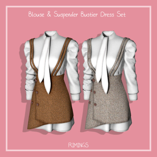spring4sims's tweet photo. Blouse &amp; Suspender Bustier Dress Set by RIMINGS for The Sims 4. Download via: https://t.co/cUDnQ2yJHb #blouse #dress #link #RIMINGS #sims4cc #sims4clothes #TheSims4 #top #thesims4 #sims4cc #s4cc #sims4customcontent #sims4downloads  #sims4ccfinds #ccfinds #spring4sims #ts4cc https://t.co/QSvcRBnSPn