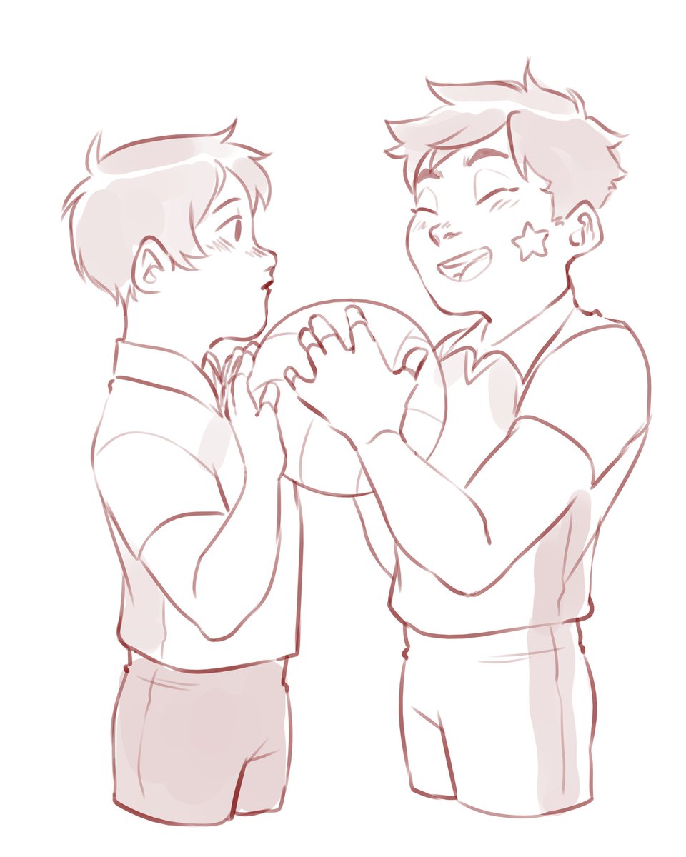 I never posted these sketches but uh, old childhood friends :3
#atsukage #haikyuu
