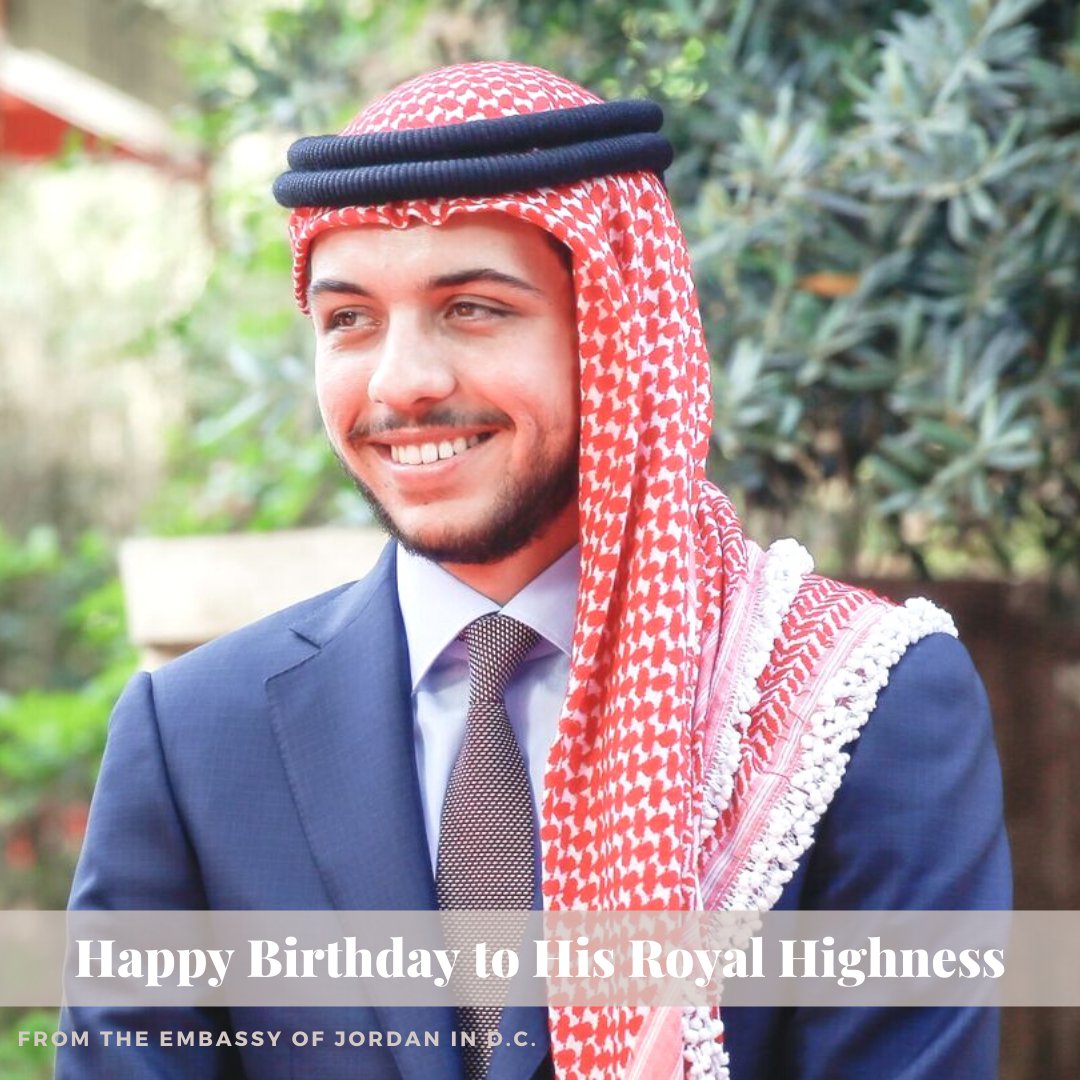 Happy birthday to His Royal Highness Crown Prince Al Hussein bin Abdullah II! 