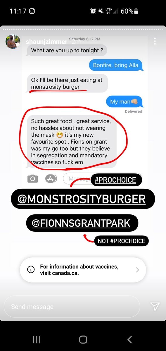 Started early again today. "Pro choice", 🙄 lol. Anyone looking for a covid regulation free restaurant can swing by somewhere else. We'll be following the health orders at Fionn's no matter how many of these I get