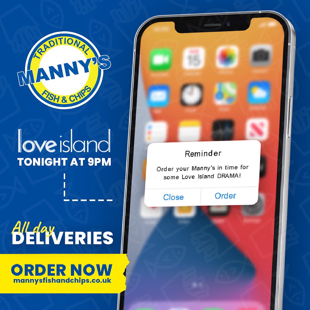 ☀️ That time of year again 😎

Beat the queue:

mannysfishandchips.co.uk/order-now 

📞Antrim Road - 028 9075 2244 

📞Glengormley - 028 9084 0036
