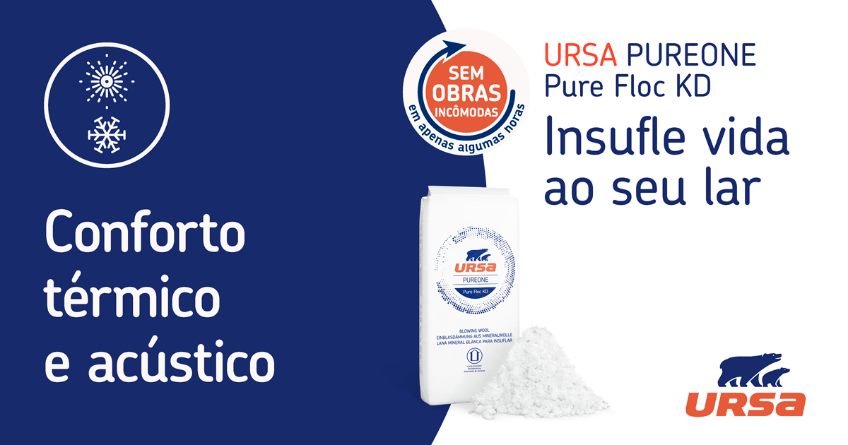 UrsaIberica_pt's tweet photo. Esta semana queremos mostrar-lhe as vantagens da nossa lã mineral para insuflar #URSAPUREONE #PureFlocKD, uma solução natural, sustentável, reciclável e muito durável. https://t.co/BpUg2nomQS