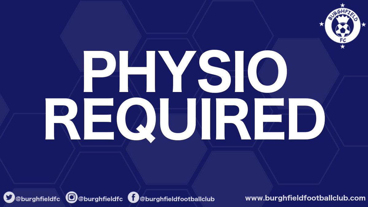 🚨 PHYSIO REQUIRED 🚨

Ahead of the new season we are looking for a matchday physio to join our First Team, who play in <a href="/ThamesValleyPL/">Thames Valley PL</a> at Step 7.

More info 👉 bit.ly/2SuHiWu

If interested please contact <a href="/Rowe1989/">James Rowe</a> or <a href="/MELLERS_9/">Steve Melledew Jnr</a>